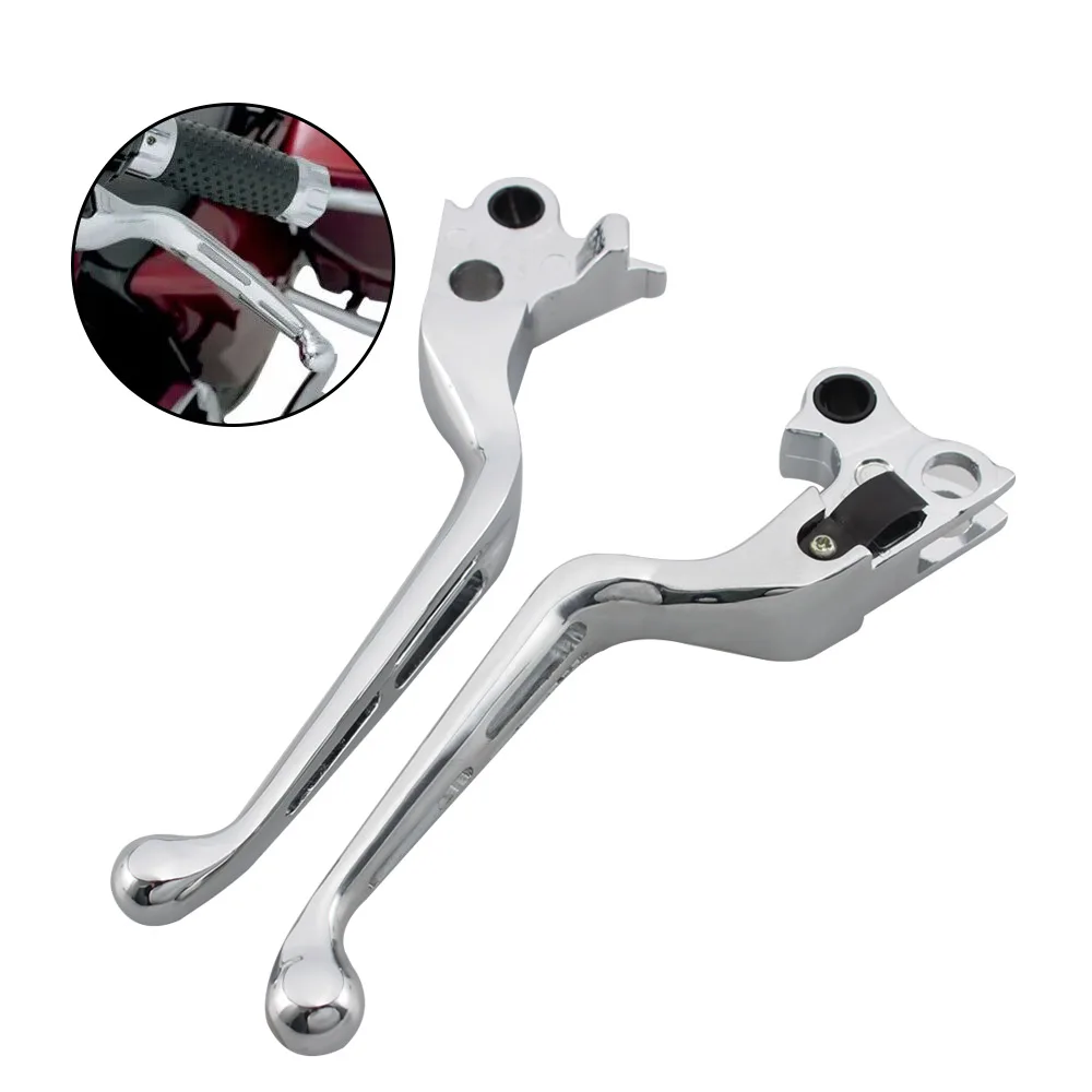 Motorcycle Chrome Brake Clutch Levers Handle Control Lever Kit For Harley Sportster Touring Road Glide Softail Dyna Accessories