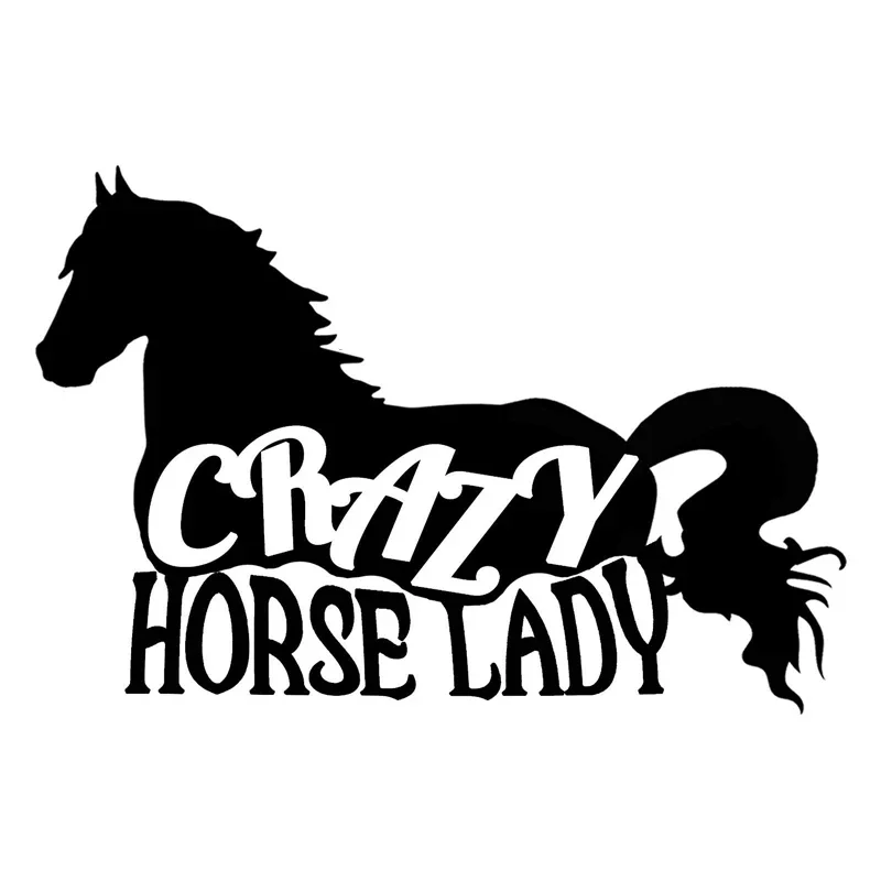 

Персонализированные автомобильные наклейки Jpct Crazy Horse для пересеченной местности, дизельные автомобили, Внешнее украшение, забавная наклейка из ПВХ
