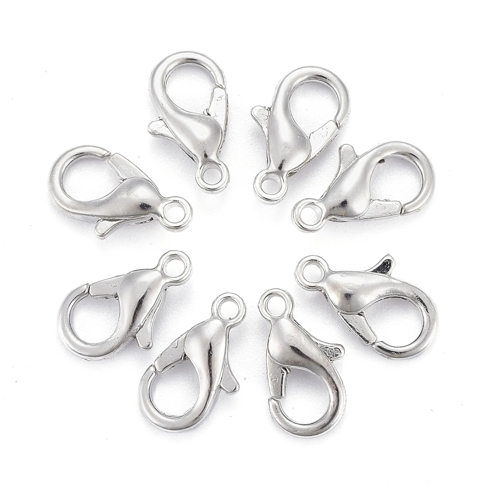 1000Pcs Lobster Clasps Hooks Chain Connectors Buckle for Jewelry Making Bracelets Necklaces Accessories Gold Color Silver Color