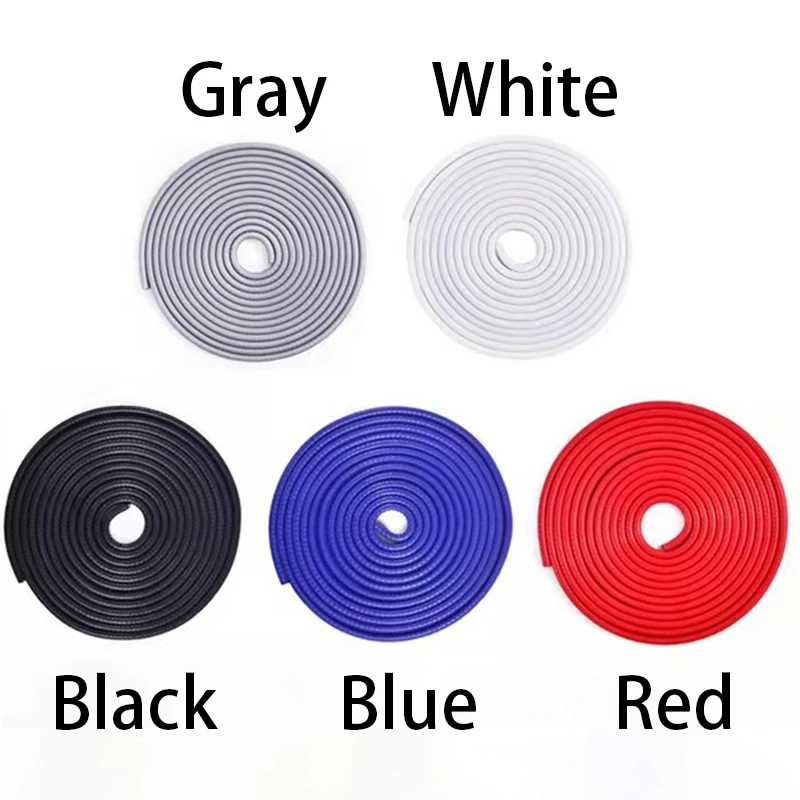 U-Shaped Sealing Strip Rubber Edging Stainless Car Door Anti Collision Strip with Edge Scratch Sealing Guard Styling Car Decor