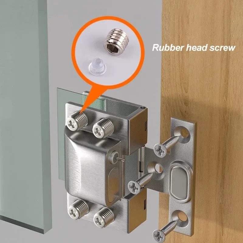 

Frameless Glass Door Hinge Hydraulic Glass Door Hinge 1Pc 304 Stainless Steel Hinge Furniture Hardware Accessories