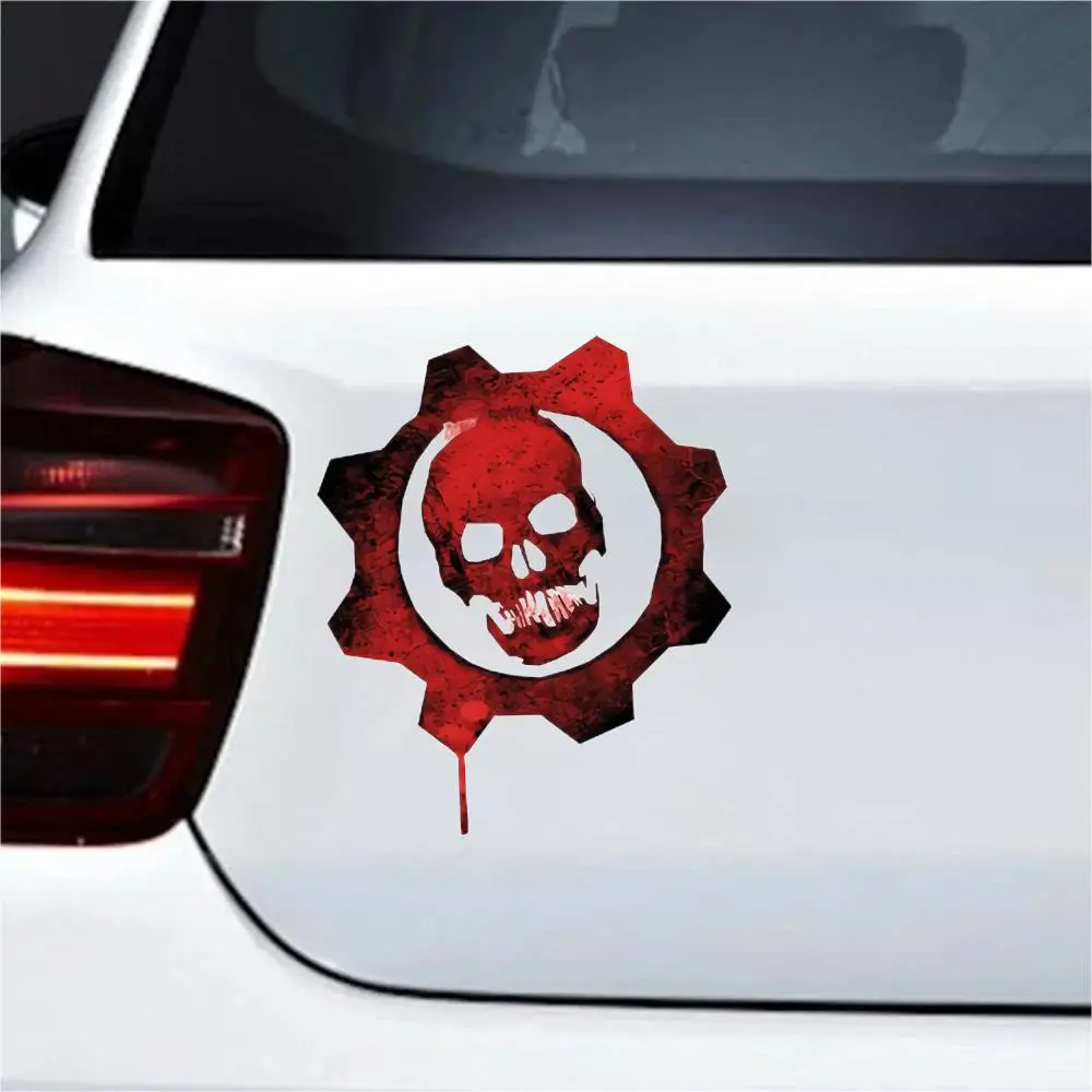 

Gears Of War Game Logo Car Sticker Scratch Proof Windows Funny Decal Camper Sunscreen Auto Accessories