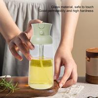 Oil Spray Bottle 2-in-1 Olive Oil Dispenser Bottle For Kitchen 550ml Oil Bottle Food-grade Oil Mister For Air Fryer BBQ