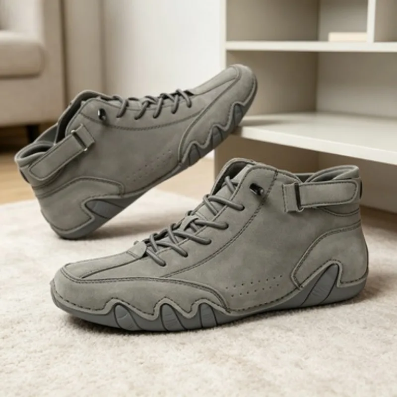 

Men Boots Casual Motorcycle Winter Shoes 2026 Waterproof High Top Sneakers Luxury Footwear