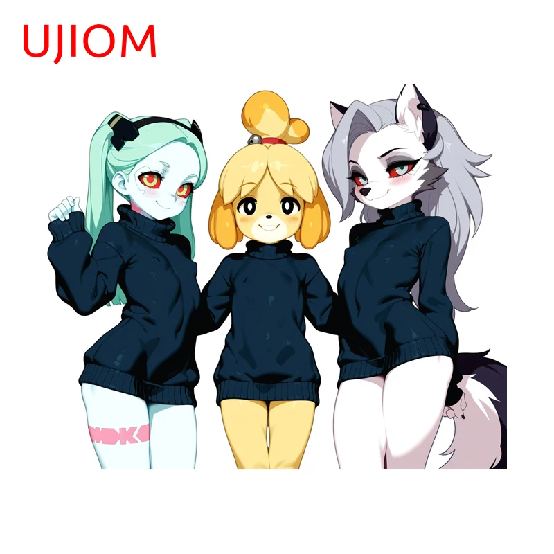 UJIOM Rebecca Loona Graphics Wall Sticker trunk wardrobe Light switch Waterproof Decal otaku decorating props Living Room decor