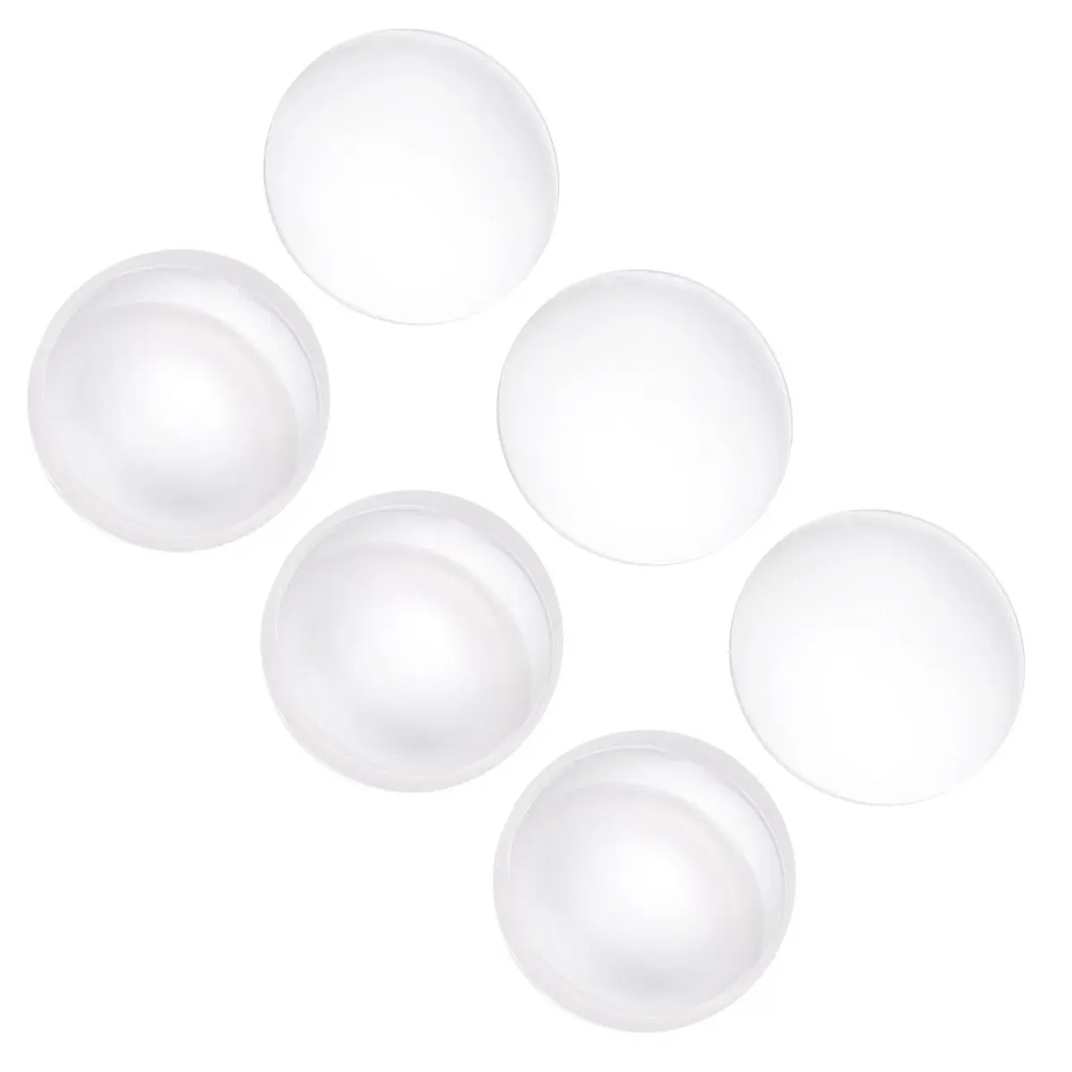 

Набор из 6 двойных выпуклых оптических линз 42 мм, стеклянные линзы для обучения физике, лабораторного использования, с прецизионной обработкой краев