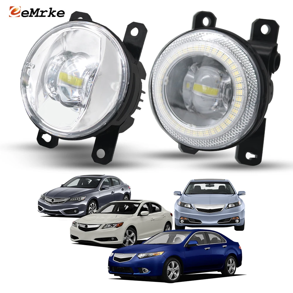 

Add LED Angel Eyes Fog Lights 30W DRL Pair For Acura RDX 2011-2018 ILX 2013-18 Accord Europe CU/CW TSX 2011-2014 TL 2012-2014