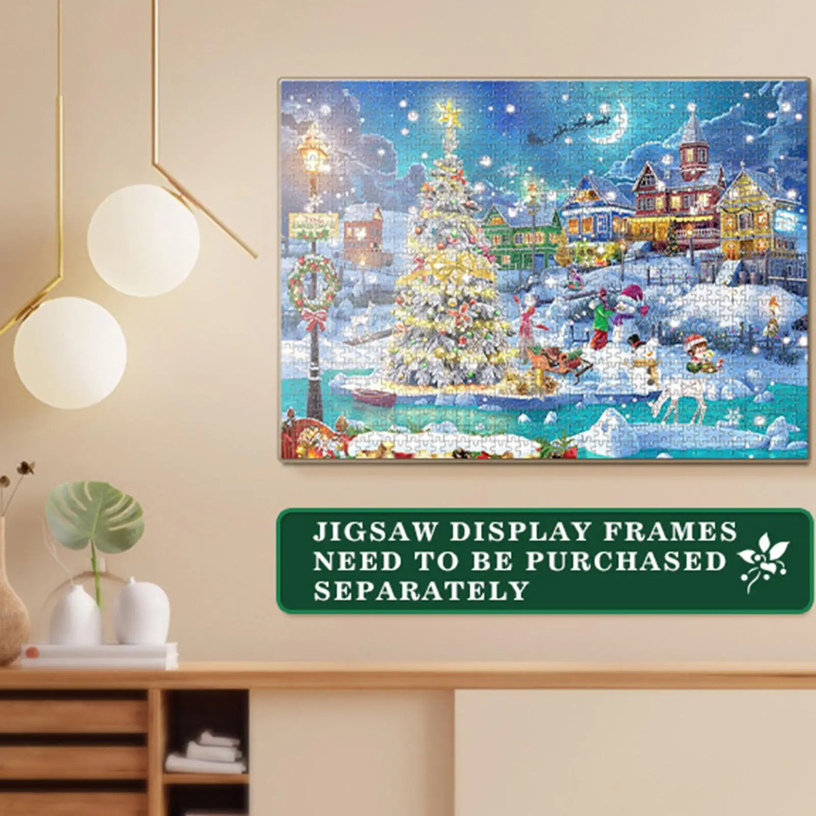 

Головоломка Адвент 1008 шт. Снежная сцена Игрушка 24 дня Снежная сцена Узор Рождественский обратный отсчет Пазл для зимнего фестиваля День рождения