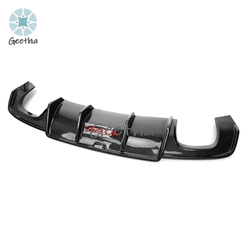 

A3 Real Carbon Fiber Rear Bumper Diffuser Trunk Door Lip Spoiler Body Kit Car LED Light Rear Diffuser for Audi A3 2016-2019