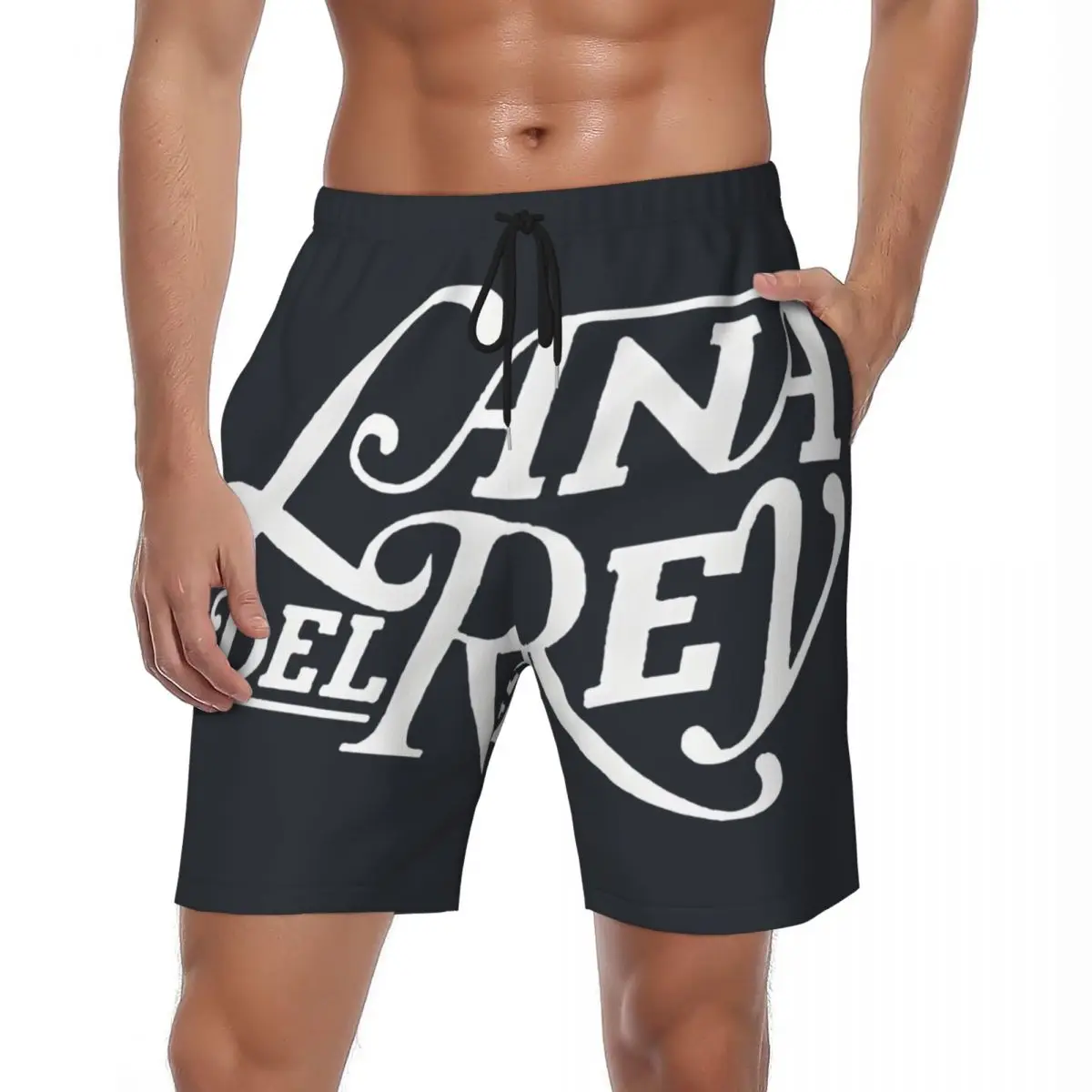 

Спортивные шорты Lana Del Rey, летние повседневные шорты для певицы, мужские быстросохнущие плавки для бега на заказ