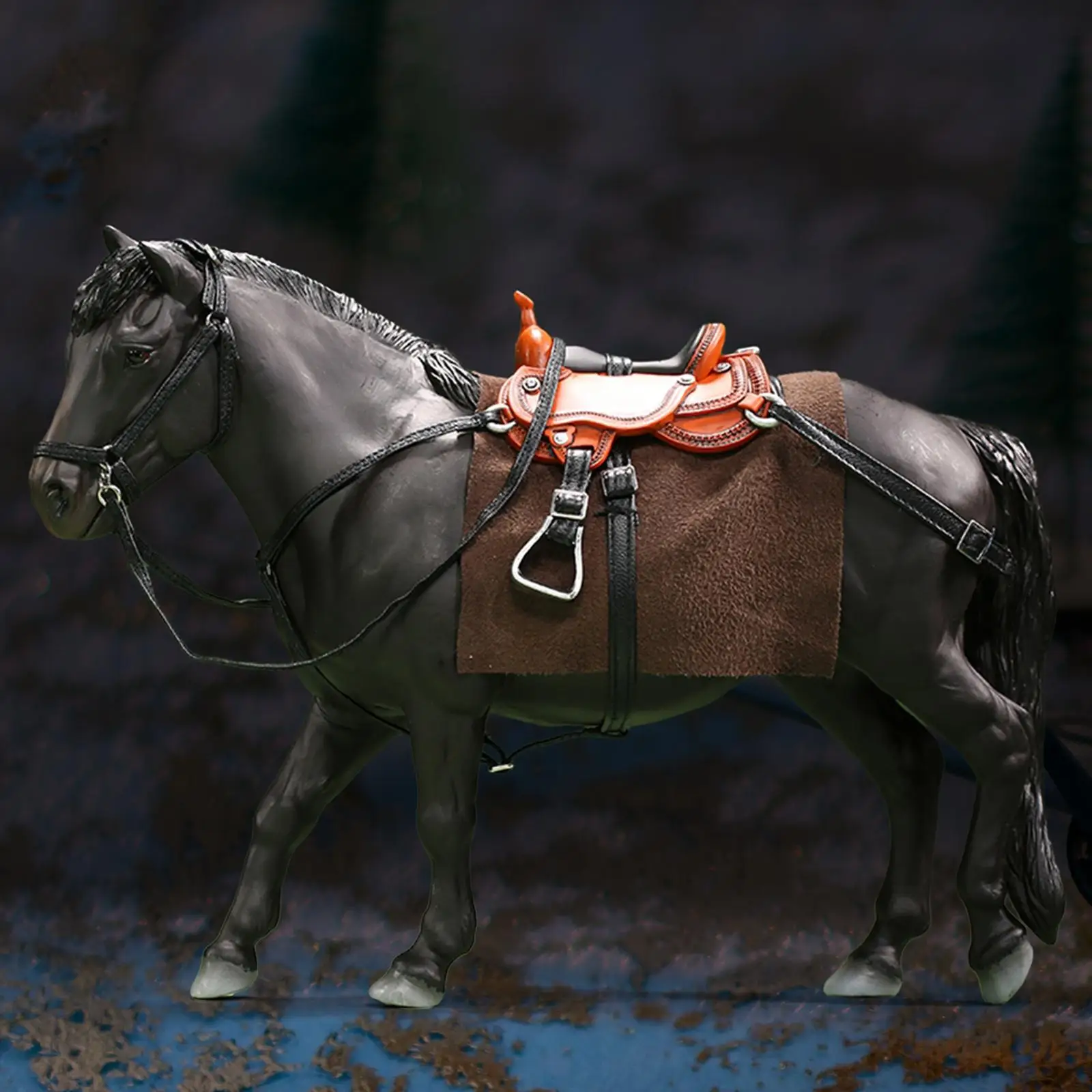 1/12 スケール馬フィギュア馬のおもちゃ 6 インチフィギュアジオラマアクセサリー用
