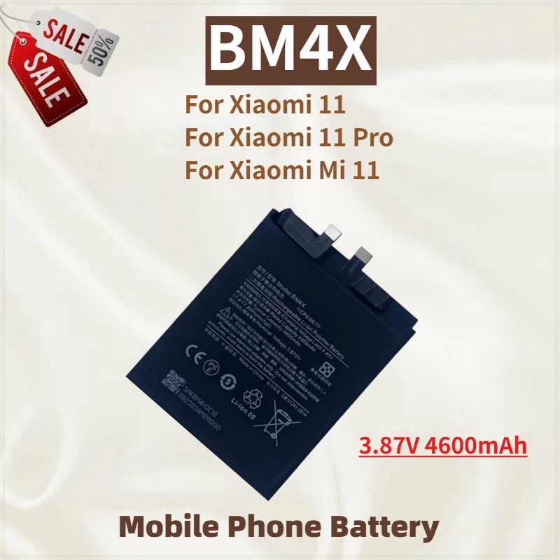 

High Quality BM4X Phone Battery 3.87V 4600mAh For Xiaomi 11/11 Pro/ Mi 11 Brand New Replacement Battery