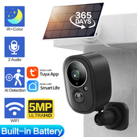 Smart Life Solar Wifi IP Camera 5MP outdoor Waterproof Tuya Wireless CCTV IP Camera Battery Powered Security Surveillance Camera