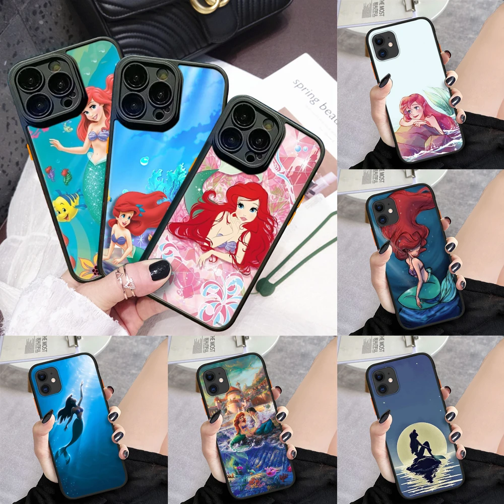 32A convite digital a pequena sereia Protective lens Soft Case for iPhone 15 14 Plus 13 12 11 X XS XR Pro Max Mini 8 7 Plus