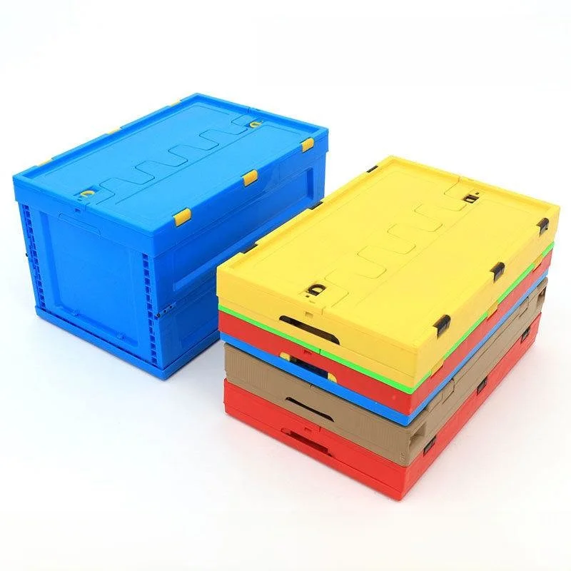 

Thickened Plastic Nesting Storage Box with Lid Industrial Style Modern Aesthetic Bathroom Suitable Lightweight Foldable PP Ma...