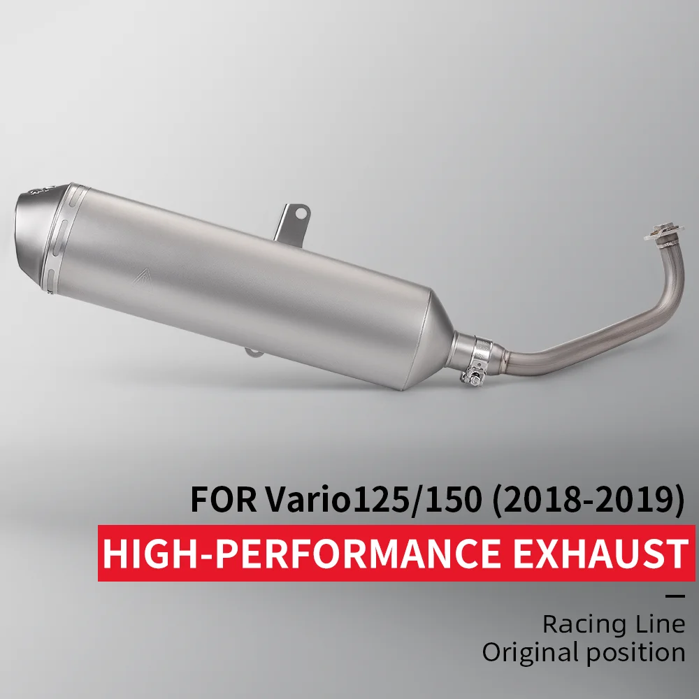 FOR Vario125 Vario150 is compatible with the 2018-2019 model year motorcycle stainless steel full exhaust system complete set