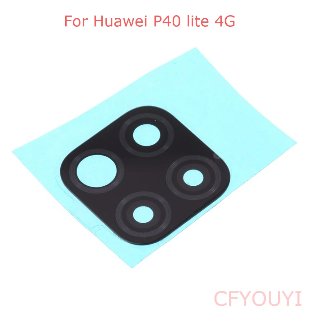 Glass Back Rear Camera Lens For Huawei P40 lite 4G Glass with Adhesive Glue Replacement