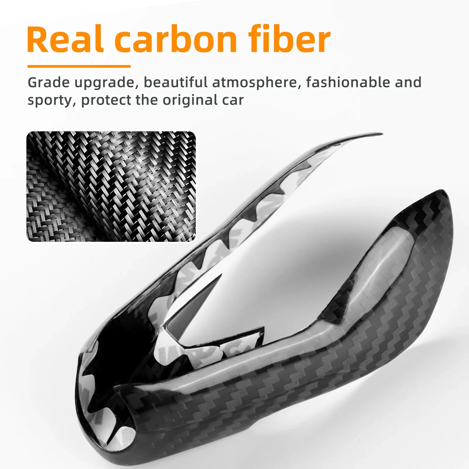 

Real Carbon Fiber Gear Shift Knob Cover Car Interior Upgrade for BMW M2 G87 M3 G80 M4 G82 G83 X3M F97 X4M F98 F95 2021 2025