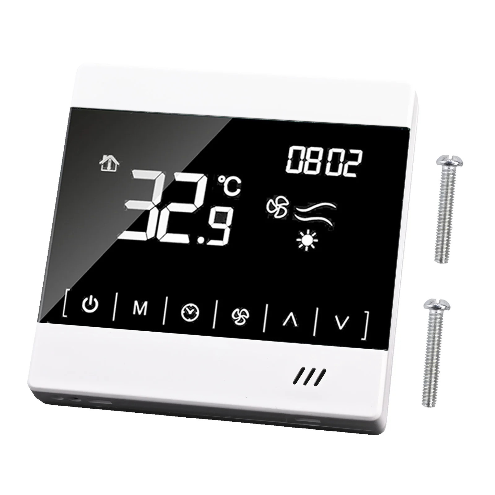 

Функциональный термостат с катушкой вентилятора, подходящий для центральной циркуляции свежего воздуха с усовершенствованными регуляторами температуры