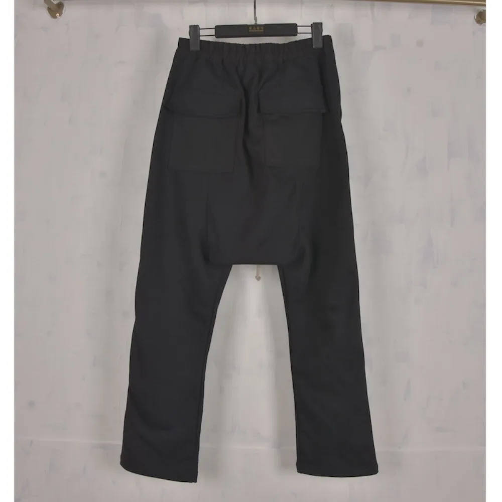 Dark RO Pants Autumn Men's High-quality 360g Pure Cotton Haren Hanging Crotch Straight Leg Pants Classic and Fashionable