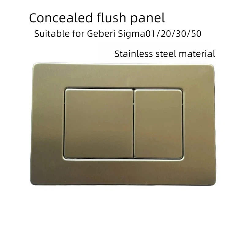

Stainless Steel Flush Panel Geberit Water Tank Flush Sigma Panel Modern Style Gold Button