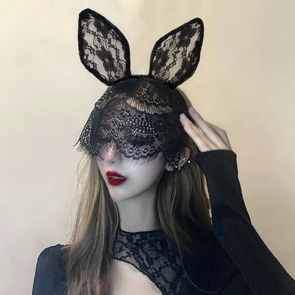 

Ears Party Favor Cat Rabbit Headband Headbands for Veil Halloween Lace Cloth Miss Hair Accessories