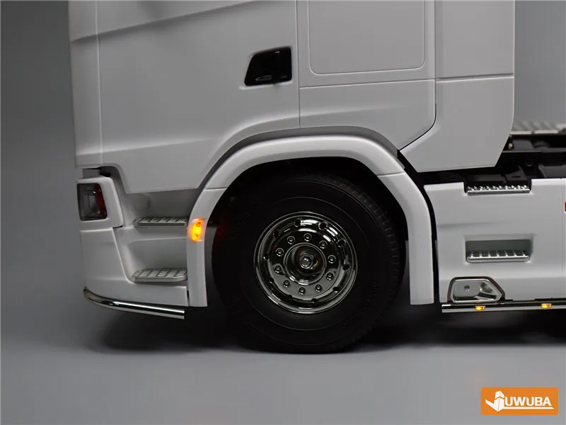 1 Paar LED Vorderrad Augenbrauen Lichter LED gelbe Lampe für antike Skala Tamiya RC LKW Kipper 770s lesu DIY Spielzeug teile – Detail 9