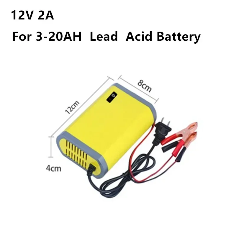 Heltec12V 24V Lead Acid AGM GEL Battery Charger 2A 6A 8A  LED Display 220V 110V Smart Automotive Truck Motorcycle Car Charger