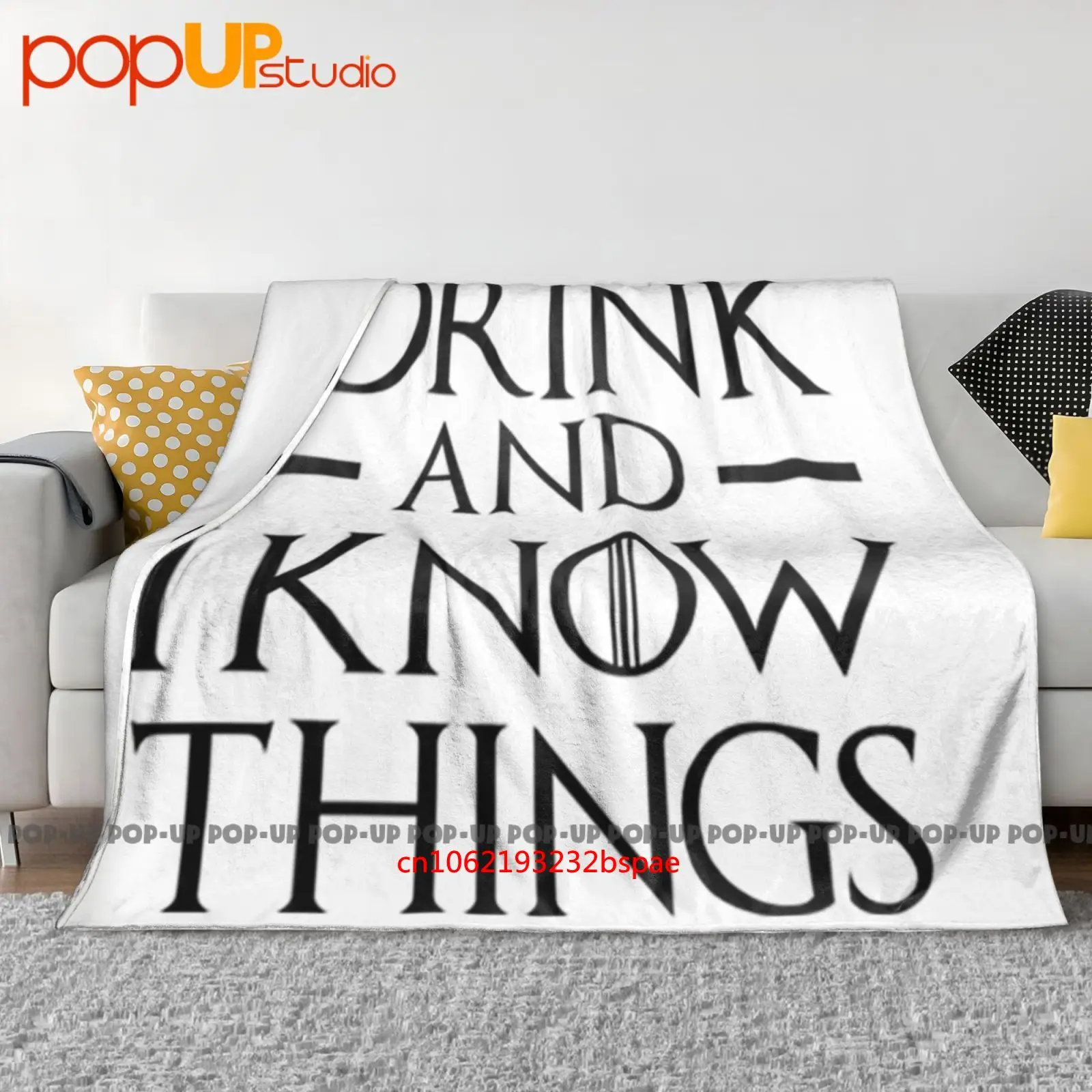 Bebo y sé cosas, juego de pantalla de tronos divertidos, manta ultrasuave, colcha, funda de sofá de invierno, fundas de cama