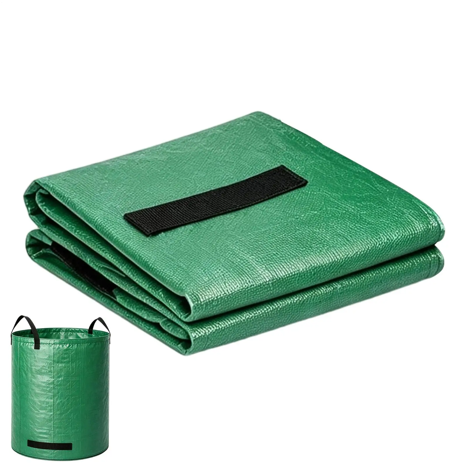 500L Garden Leaf Bag Waterproof Foldable Heavy Duty Grass Pouch Garden Waste Bag With Handle For Collecting Fallen Leaves