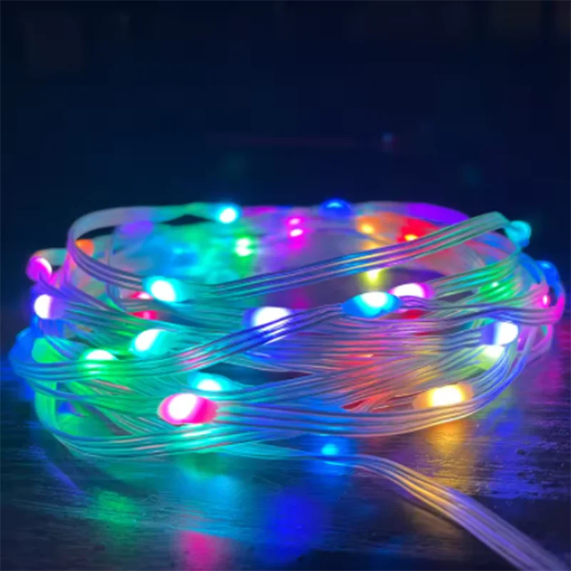 NEW String LED Bluetooth Fairy Lights Dreamcolor RGBIC DIY Party Christmas Tree Lights Wedding Decor Garland USB Lamp 15M/10M/5M