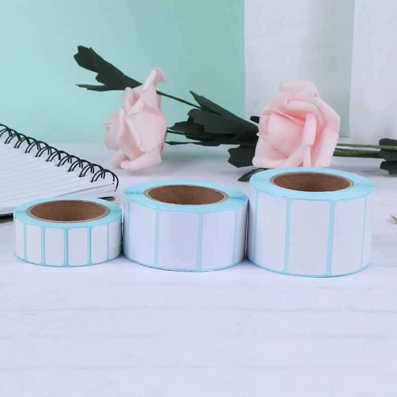 700 Pcs White Adhesive Paper Thermal Label Sticker Paper Supermarket Price Blank Label Direct Print Waterproof Stickers