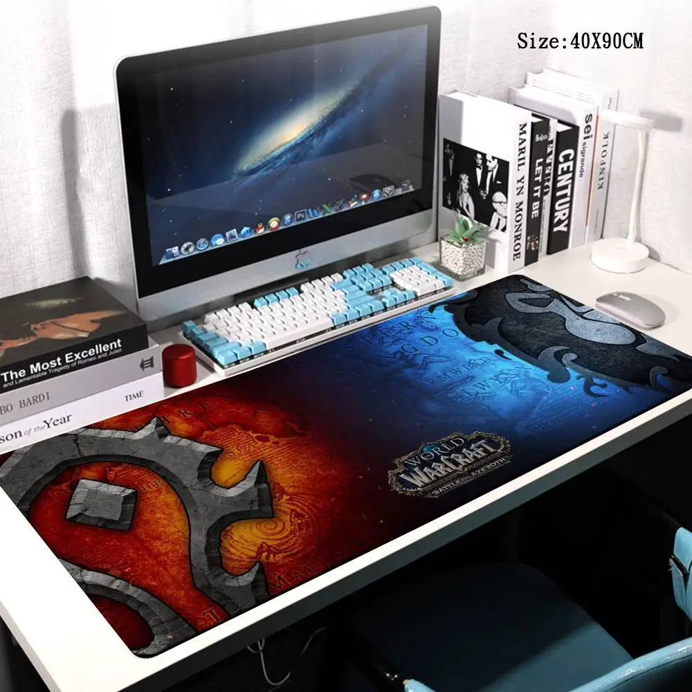 Lich King Mouse Pad Game World Of Warcraft HD Print Rubber Gaming Mousepad 80x40cm Large Mouse Mat Pc Gamer WOW Desk Mat Xxl