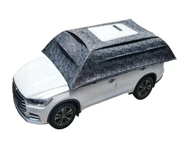 In Stock Portable Folding Outdoor Fully Automatic Car Sunshade Car Umbrellas With Remote Control Roof Smart Car Parasol