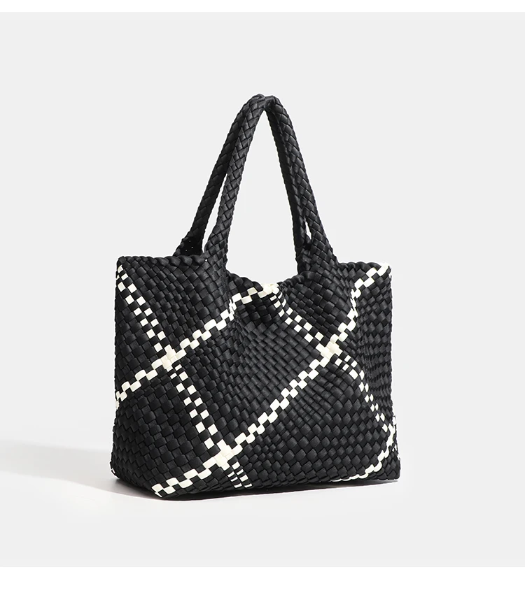 Hochwertige Handgewebte Nylon-Schultertasche mit Großer Kapazität für Damen, Hochwertiges Design, Luxuriöse Verarbeitung, Modische Damenhandtasche – Detail 23