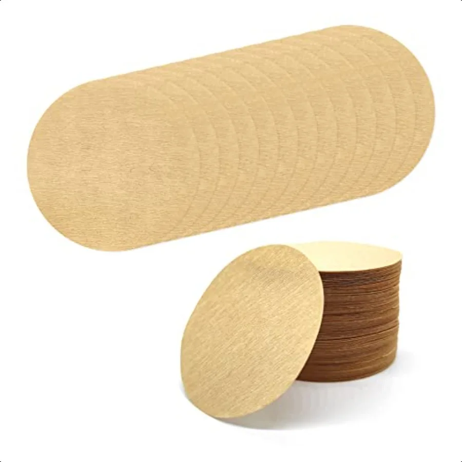 300pcs 2.5 Unbleached Replacement Natural Paper Filters Round Coffee Filter Paper Compatible with Aerobie Aeropr Coffee and Esp