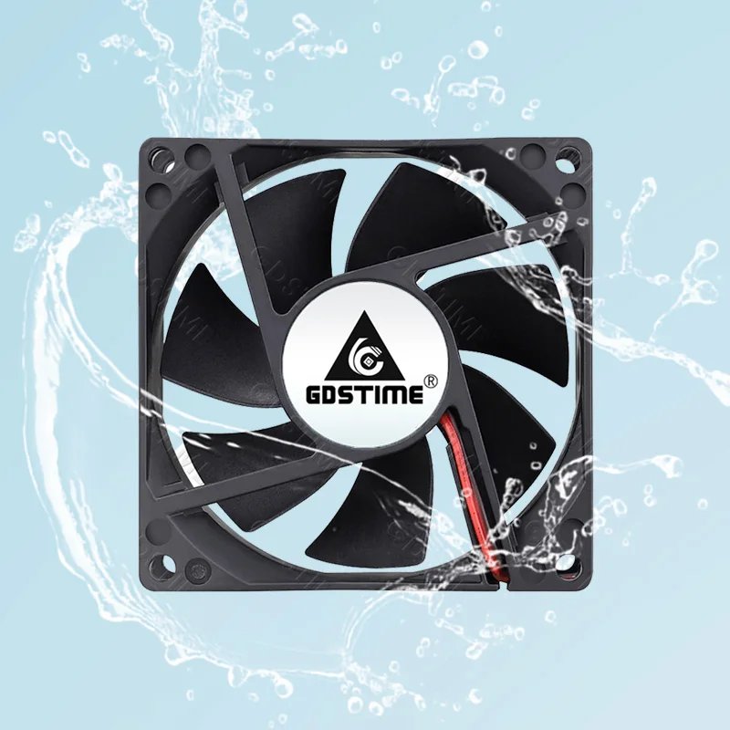 Gdstime DC 12V Waterproof Industrial Ultrasonic Humidifier Refrigeration Cooler 60/80/120mm Outdoor Water Proof Cooling Fan