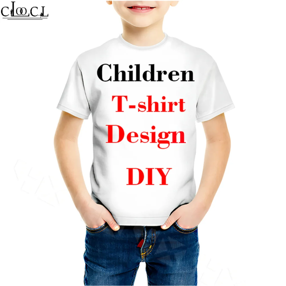 Family Fitted 3D Print DIY Personalized Design Children T Shirt Own Image/Photo/Star/Singer/Anime Boy Girl Casual Tops