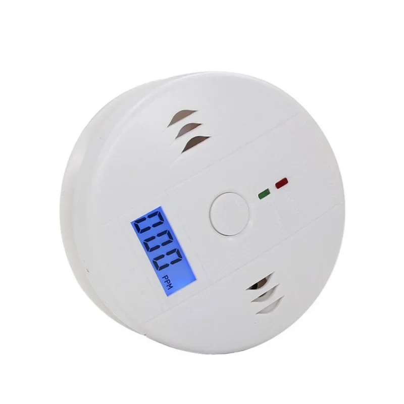 CUSAM Carbon Monoxide Detector with LCD Display 85dB Siren Site Alarm Sound Independen CO Sensor Poisoning Warning Alert