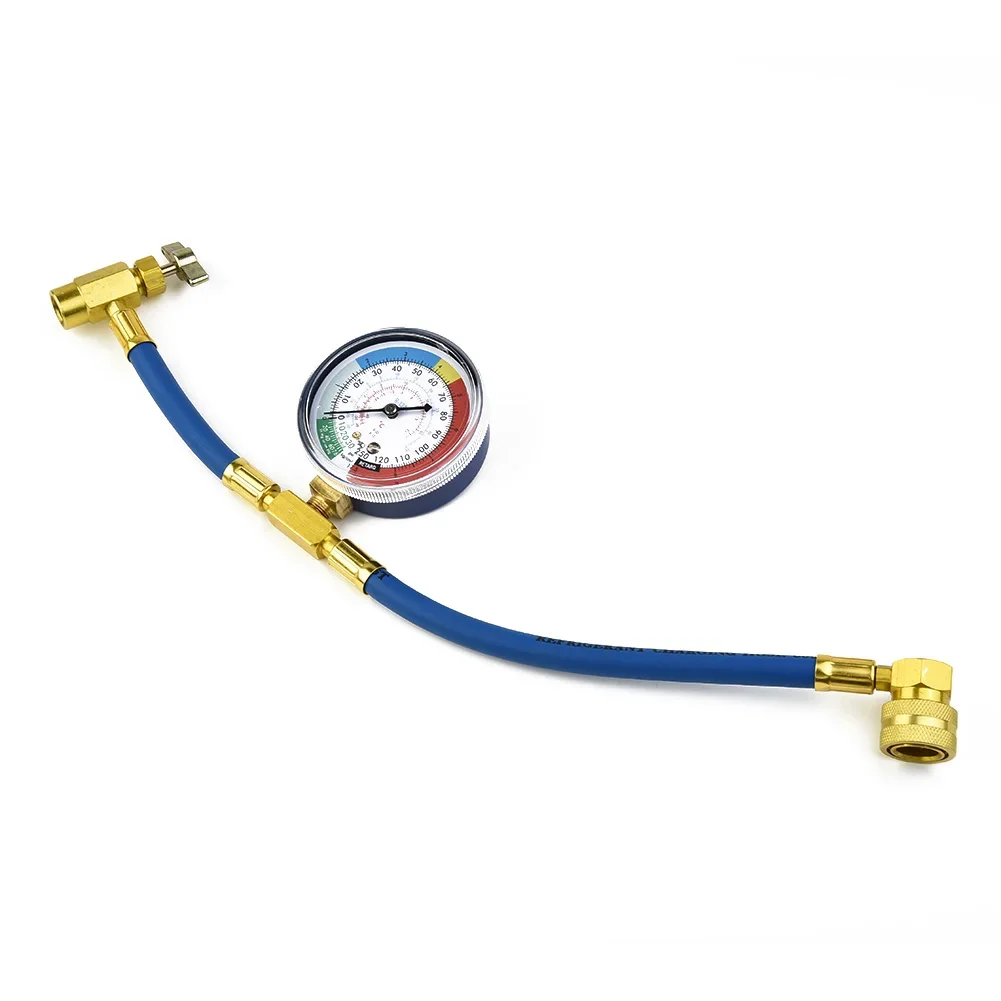 R134A /Recharge Hose With Gauge For Car AC Air Conditioning Charging Tool Kit Aluminum Copper Rubber /Automotive