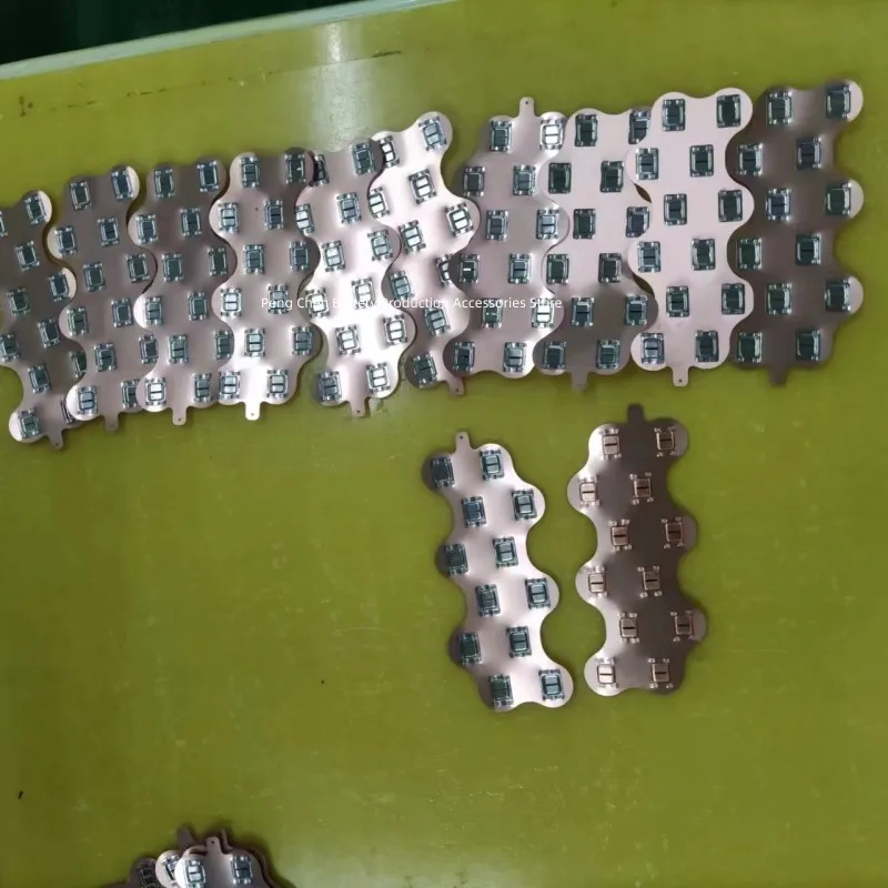 Nickel Copper Busbar 21700 20S6P Hold Big Current Straight 32650 Battery Connector Copper Sheet 18650 0.3mm Custom