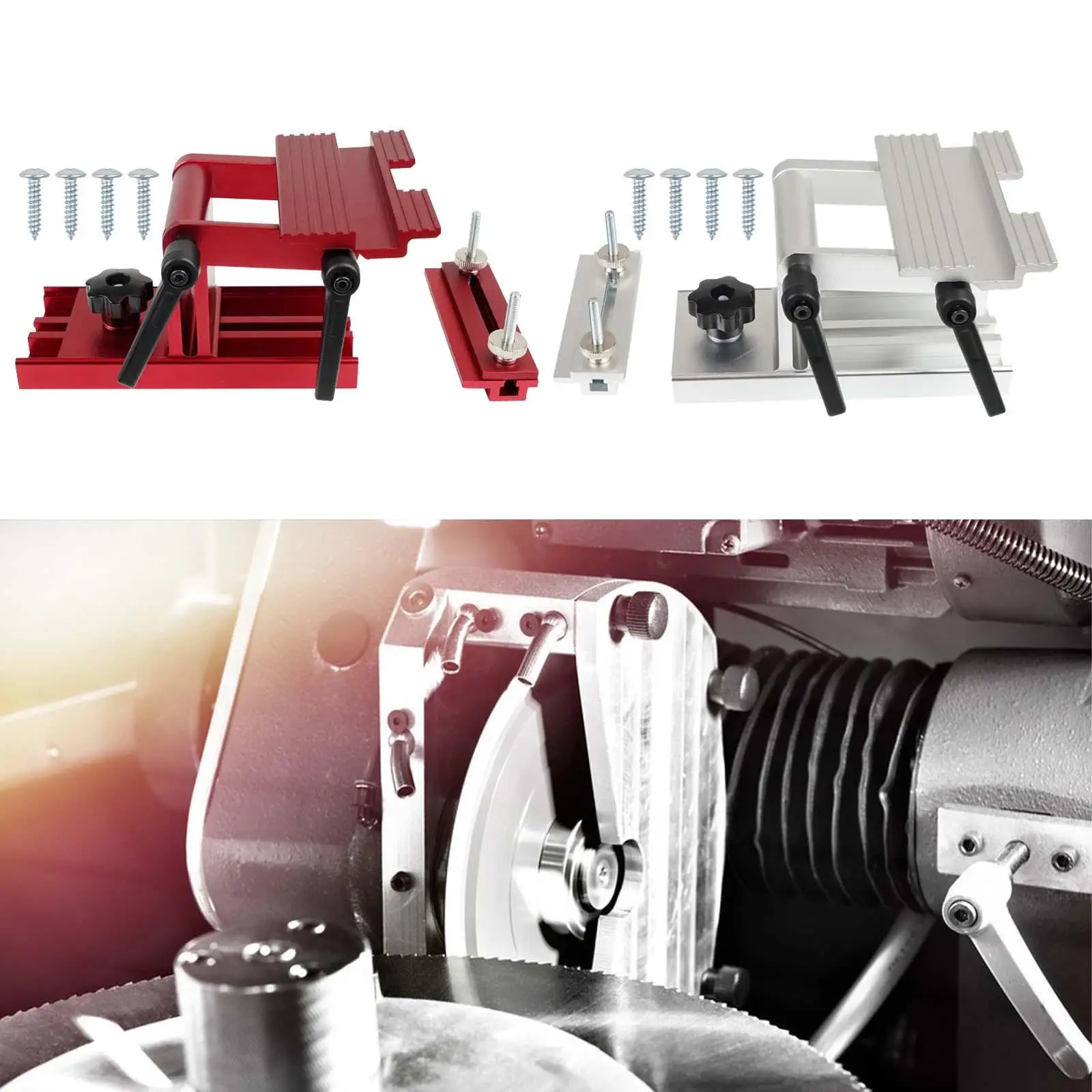 

Приспособление для заточки инструмента для 6-дюймовой 8-дюймовой настольной шлифовальной машины из алюминиевого сплава, простая установка, профессиональная замена