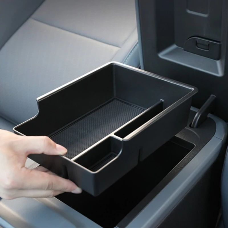 Car Armrest Container for Toyota Prado, Center Console Compartment Organizer, Interior Modification