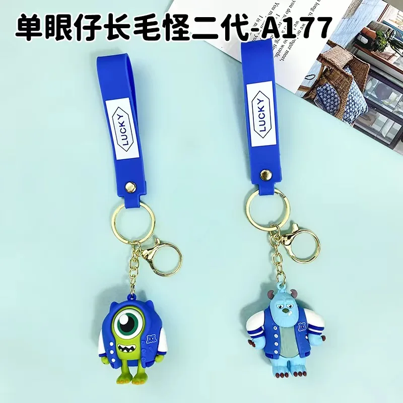 

Creative Cartoon One Eyed Doll Hairy Monster Keychain Bag Car Keychain Accessories Gift Wholesale Kawaii Cute Personalized