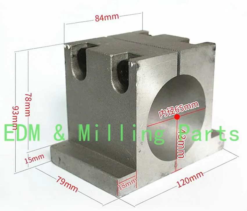 

CNC 65mm Engraving Machine Parts Spindle Mount Bracket Clamp Spindle Motor Holder For Engraving Mill Parts