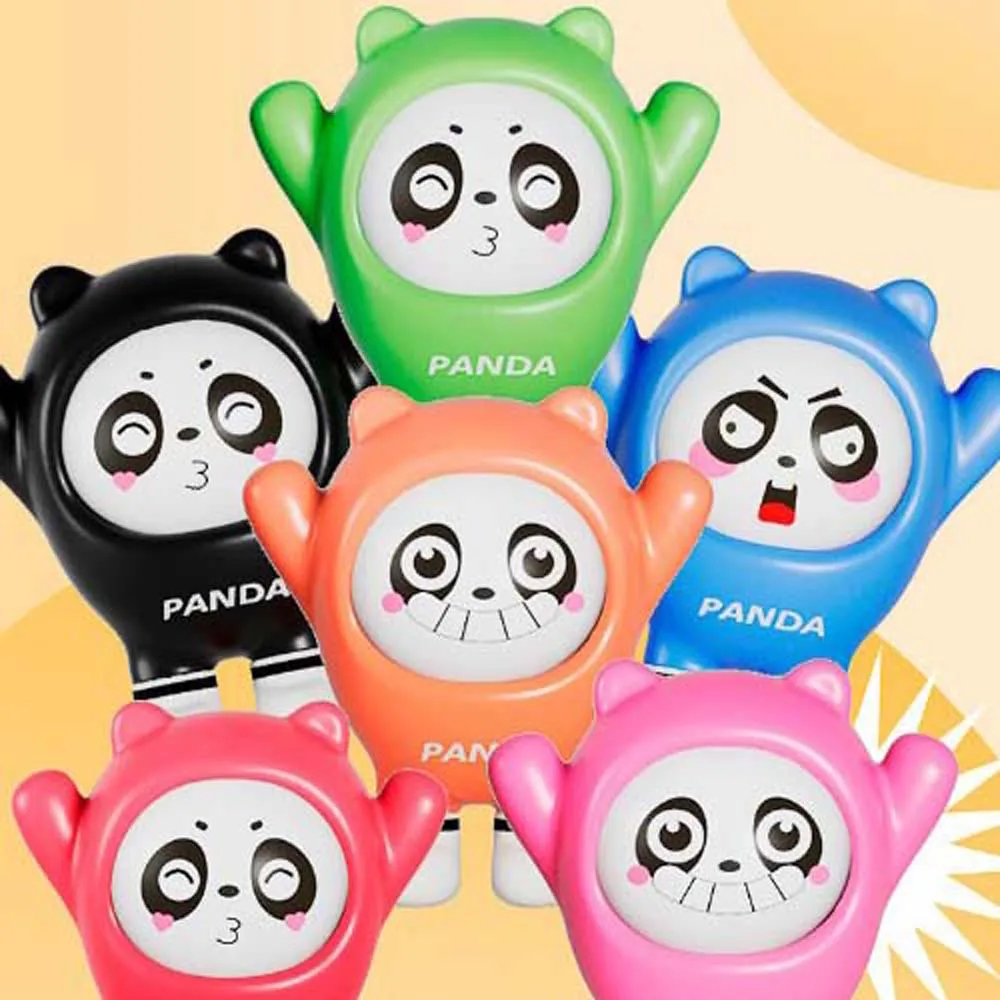 Ugly Doll Cartoon Face Changing Doll Cartoon Panda Face Changing Toy 3 Facial DIY Crafts Panda Face Makeup Toy Kid Girl Boy