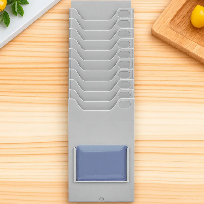 

Warehouse Label Card Rack Multi Pocket Hanging Plastic Material Holder Time Card Organizer Garage Organizers and Storage