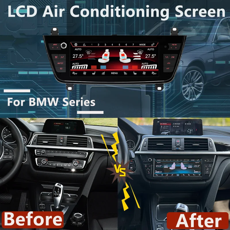 LCD Air Conditioning Screen For BMW 4 Series M4 F32 F33 F36 F82 F83 2013-2019 Voice AC Panel Display Touch Control