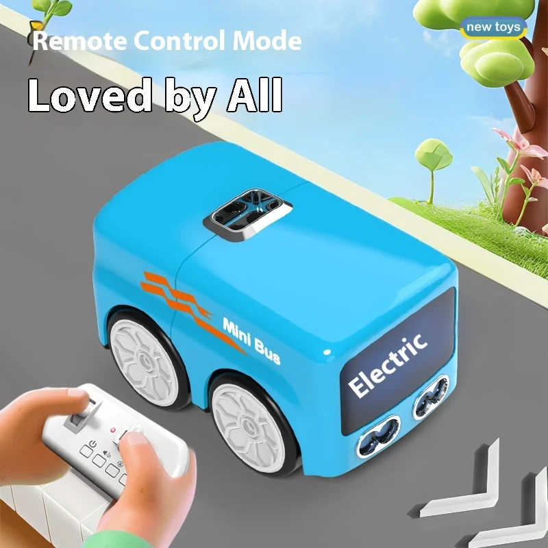 Intelligente Fernbedienung Sensor Auto Mini Geste Nach Kleinen Bus Automatische Vermeidung Patrouille Linie Fahren Desktop Kinder
