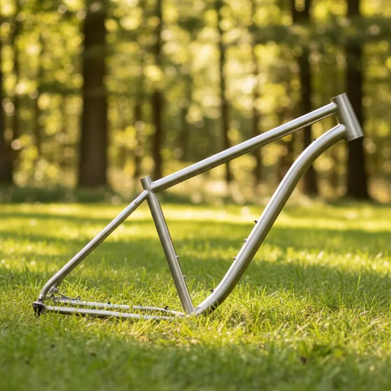 

Extra Wide Titanium Off Road Bike Frame For Tire Plus Size Wheels Mountain Biking All Terrain Cycling Durable Components